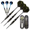 Darts Professional Hard Darts 24G Brass Barrel Steel Pointed Darts Алюминиевый резной шпиндель Pet Flight 3 Piece Box House Friends Party Toys 230619