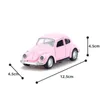 Diecast Model Car 1 36 Beetle Classic Car Model Simulation 2 Doors Opened Pull Back Rubber Rubber Metal Vehicles Car Toy Gift For Kids Toddlers Boys 230617