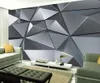 Wallpapers Custom Wallpaper Modern Creatief 3D Geometrisch Abstract Muurschildering Woonkamer TV Muur Woondecoratie Doek Fresco