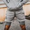 Herren-Shorts, doppellagige Jogger-Shorts für Männer, 2-in-1-Shorts, Fitnessstudios, Fitness, integrierte Tasche, Bermuda, schnell trocknende Strandshorts, Herren-Jogginghose 230619