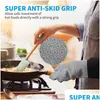 Luvas de forno de micro-ondas à prova d'água Insation Baking resistente ao calor Sile Mittens Pads Pot Holders For Kitchen Cooking Drop Delivery Home Dhow7