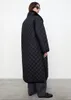 Women's Trench Coats Simple Winter Cotton Coat Long Black Sleeve Cotton-padded Jacket Warm Thin Women