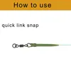 Accessori per la pesca 500Pcs Clip per la pesca alla carpa connettore a cambio rapido Nero opaco easy link girevoli terminale a scatto End carp tackle 230619