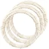 Dekorativa blommor 3 datorer Vit Vine Wreath Diy Material Rattan Ring Accessory Wedding Accessories Frame Garland Rings Naturliga