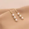 Stud Earrings Real 925 Sterling Silver Sweet Korean Natural Baroque Pearl Charming Small For Women Wedding Engagement Jewelry