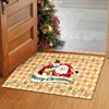 Carpets 1PCS Gift Of Christmas Door Mat Mathorror Surrounding Doormat Home Floor Soft Non Slip Winter Blanket Twin Size