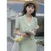 Tweedelige jurk UNXX zomer elegante casual dames midi-rokken pak losse jassen hoge taille halflange rok stukken set femme mode Koreaans