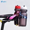 Water Bottles Cages SWTXO Bicycle Bottle Holder Extension Aluminum Alloy Bike Saddle Double Cage Adapter For MTB Road 230619