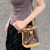 Luxe Mini Bucket Bag Nano Womens Designer Schoudertas Vol Oude Bloemen Leren String Kleine Crossbody Tassen Emmers Handtas Portemonnee