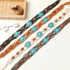 Belts Women Ethnic Style Hollow Long Tassels Waistband Ladies Wooden Bead Braided Rope Belt Casual Colourful Dress Accessories