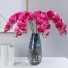 Decorative Flowers Beautiful Vibrant Colors Fake Butterfly Orchid Not Wither Flower Arrangement Faux Silk Phalaenopsis Branch