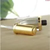 Botella de esmalte de gel para uñas vacía con un cepillo de tapa Nails Art Cosmetic Packaging 10ml Botellas de pegamento acrílico dorado 100pcs / lotgoods Gibbk