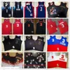 Mitchell et Ness Authentic Stitched Basketball Maillots Allen Iverson Retro all-star 2004 # 1 2009 Real Stitched Away Breathable Sport High Quality Man 02-03-04