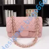 Borse a tracolla rosa Borse firmate Pochette di alta qualità Borse con patta a catena in vera pelle Borse a tracolla moda Classiche borse tote Borse da donna di lusso portafogli