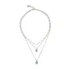 Цепочки YS 2023 Ожерелье из нержавеющей стали сплав с сплавным цветом может быть дано в качестве подарка женщинам с бесплатной оптовой торговлей.