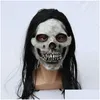 Masques De Fête Halloween Horreur Effrayant Masque En Latex Fantôme Féminin Tête Maison Hantée Py Pour Adts Drop Delivery Maison Jardin Fournitures De Fête Dh8Vk