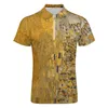 Men's Polos Gustav Klimt Polo Shirts Mens Adele Casual Shirt Day Y2K Zipper T-Shirts Short Sleeve Printed Oversized Clothing 230617