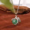 Perle di pietra di agata naturale Ciondolo artiglio di drago Talon Jasper Collana rotonda con sfera di cristallo per donna Uomo Hip Hop Street