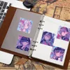 61Pcs-Pack Anime Violet Vapeur Vague Autocollants Stickers Muraux En Gros Vinyle Autocollant Étanche Ordinateurs Portables Voiture Scrapbooking Guitare Boîte Planche À Roulettes JDM Bagages Décalque