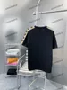 Xinxinbuy Men Designer Tee T Shirt 23ss Wstążka na ramię