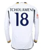 2023 2024レアルマドリード長袖サッカージャージ23 24 Valverde Alaba Vini Jr Modric Kroos Camavinga Bellingham Rodrgo Camiseta Football Shirdバージョン