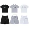 Designer de roupas de moda masculinas agasalhos camisetas camisetas camisas shorts letra minimalista trapstar verde branco toalha bordado manga curta shorts conjunto casual shor