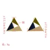 Orecchini a bottone coreano colorato triangolo cavo rotondo quadrato pendientes moda donna geometrica acrilico per ragazza Oorbellen gioielli