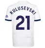 マディソンの息子23 24サッカージャージKulusevski Richarlison Kulusevski 2023 2024 Romero Van de BESOMA JOHNSON TOTTENHAMフットボールキットシャツスパーズトップメンズキッズセット