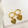 Stud Vintage Designer Dangle Earrings Alphabet Initial Letter Gold Cute Heart Charm Earrings For Women Lovers Jewelry Gift R230619