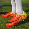 Andra sportartiklar utomhus orange FGTF Children's Soccer Shoes Size 3144 LACEUP FOTBALLTAR Sneakers Kids for Men Women 230619