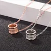 디자이너 매력과 같은 S925 순수한 Silver Tiktok New Twod Middle Row 8 Star Screw Cap Love Necklace Chain