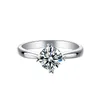 Anello in argento anelli anelli firmati anello d'amore per le donne anello di fidanzamento moda moissanite anelli d'oro all'ingrosso anello di lusso anello classico M02A 5A con confezione regalo