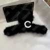 Luxury Womens Winter Designer Hair Clips Claws Big Square Crabs Fur Clip Leopard Grain Plugs For Women Hair Accessories Hairclips Headbands