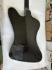 Chitarra elettrica a 6 corde con corpo in mogano massiccio nero e hardware dorato