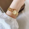 Wristwatches Vintage Jewelry Luxury Small Dial Women Watches Chain Bracelet Lady Clock Quartz Antique