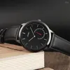 Relojes de pulsera SKMEI Montre Femmes, reloj de cuarzo a la moda para hombre, reloj deportivo informal resistente al agua de cuero de lujo, reloj Masculino Drop