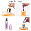 New 5ml Portable Mini Refillable Perfume Bottle Jars With Spray Scent Pump Empty Cosmetic Containers Atomizer Bottle For Travel Tools