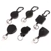 Keychains Multiple Styles Wire Rope Sporty Retractable Key Chain Easy-To-Pull Buckle Anti-Lost High Rebound Anti-theft Metal