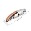 1pc Wine Opener, Professional Waiters Corkscrew, PU Bag, 4.4*1.18inch Bottle Opener And Foil Cutter Gift For Wine Lovers