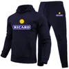 Survêtements pour hommes Ricard Sweat-shirt pour hommes Ensemble 2 pièces Casual Sportswear Hoodies Wear Automne Et Hiver Sportswear Suit 230619