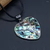 Hänge halsband naturliga abalone hjärtform halsband reiki heal Sea Shell God kvalitet för Womanman Party Jewelry