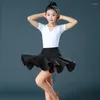 Stage Wear Kinderen Latin Dans Jurk Meisjes Moderne Waltz Oefenkleding Kids Salsa Party Competitie Dansen Tango Kostuums