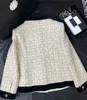 مصممة للسترات للسيدات الصيف نيو ستايل المشاهير سليم فيلفيت لوحة Plaid Plaid Plaid Short Coat for Women KS4E