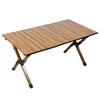 Mobili da esterno portatili pieghevoli in lega di alluminio Egg Roll Table Garden Camping Travel Tools Square Picnic Desk