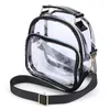 Torby na ramię przezroczyste PVC torebki damskie kobiety przezroczyste torbę Wyglądaj przez modę Lady Tourse Waterproof Crossbody Messenger