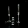 Dekoracja imprezy 30pcs Clear Candlesticks Acryl Candlestick Centrepicess Road Iead Wedding Porps Christma