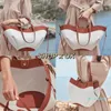 Designer Canvas Tote Bag Women's Cyme Leather Portable Large Capacity Shopping
