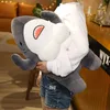Stuffed Plush Animals 40CM Muscle Shark Plush Doll Cute Worked Out Shark Stuffed Cartoon Toys Strong Animal Pillow For Girl Boyfriend Gifts 230617