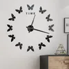 Zegary ścienne 3D duży zegar reloJ de pared kwarc zegarek akrylowe lustro naklejki horloge murale home dekoracje nowoczesne design