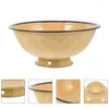 Servis uppsättningar Emaljskål Creative Ramen Bowls Isolated Kitchen Cookie Tray Big Soup Retro Köksvaror Mat sallad Travel Ceramic Decor